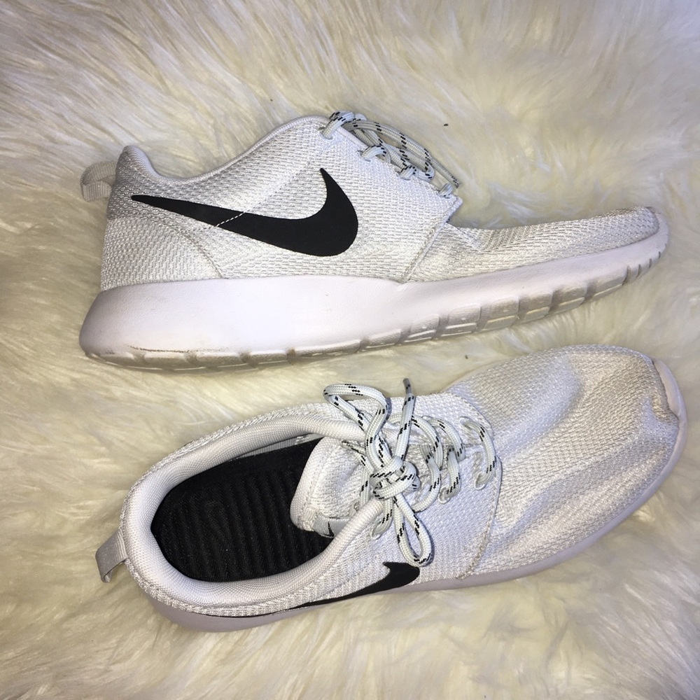 White and Black Nike Tennis Shoes